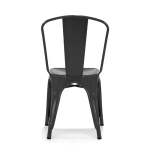 Tolix Style Steel Stackable Side Chair (Set of 4)