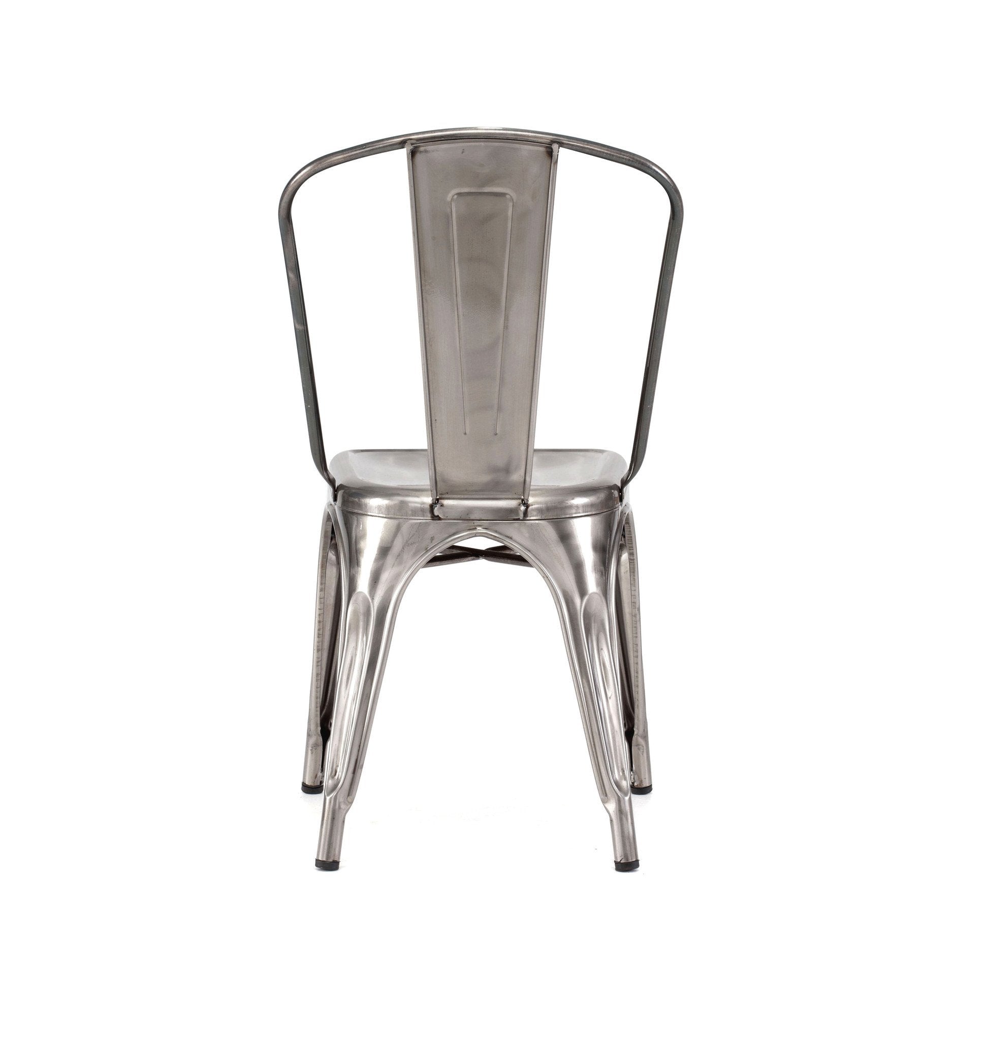 Tolix Style Steel Stackable Side Chair (Set of 4)