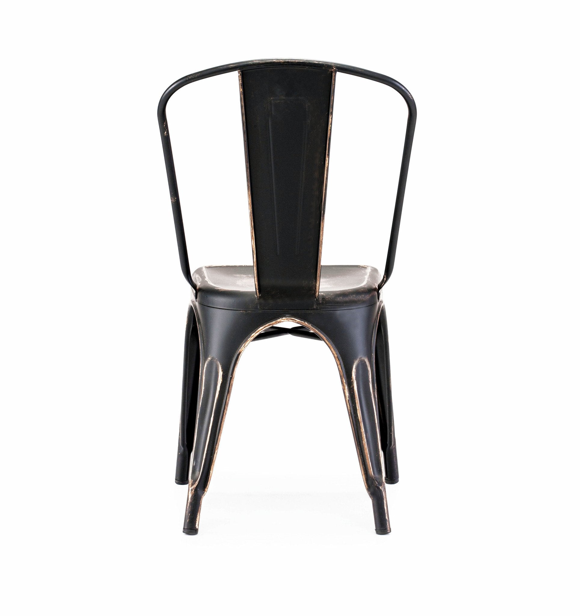 Tolix Style Steel Stackable Side Chair (Set of 4)