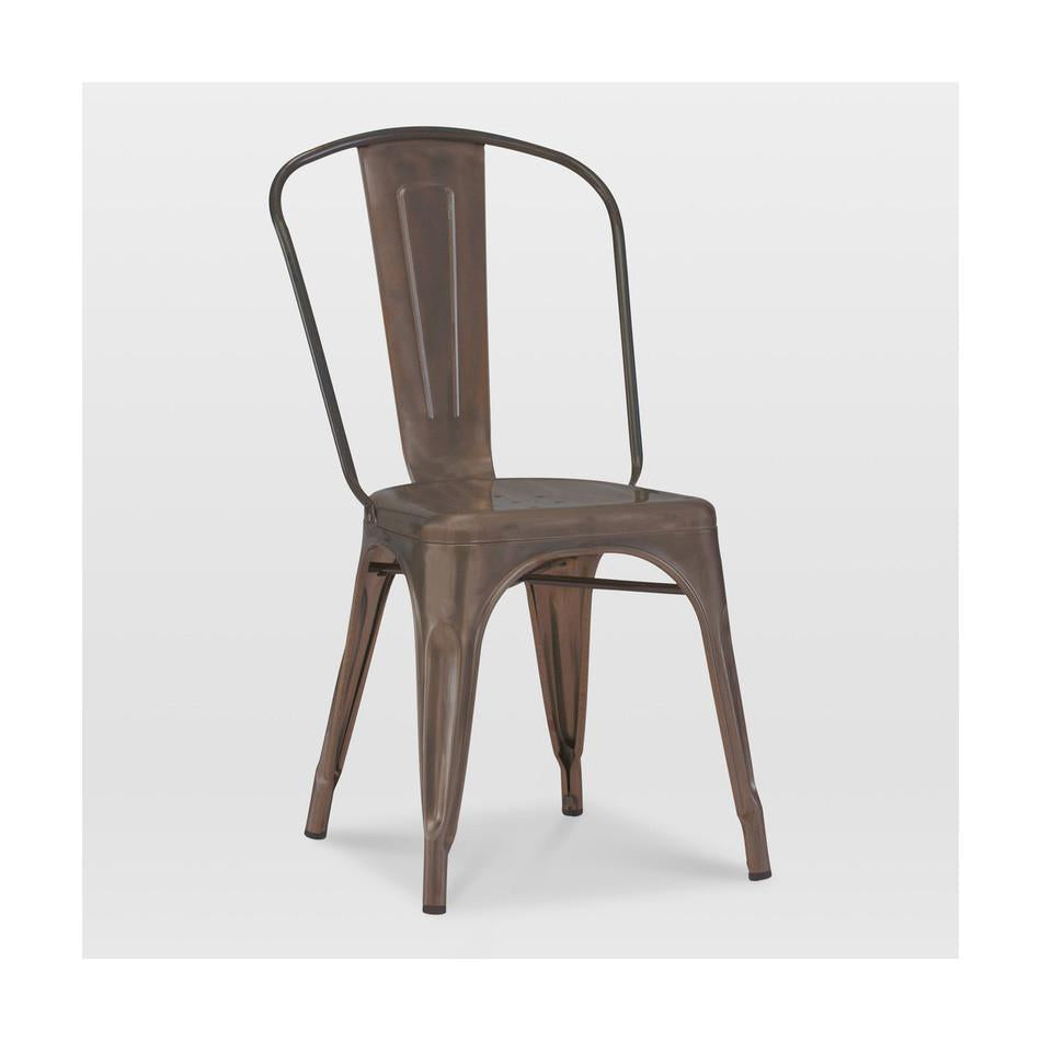 Tolix Style Steel Stackable Side Chair (Set of 4)
