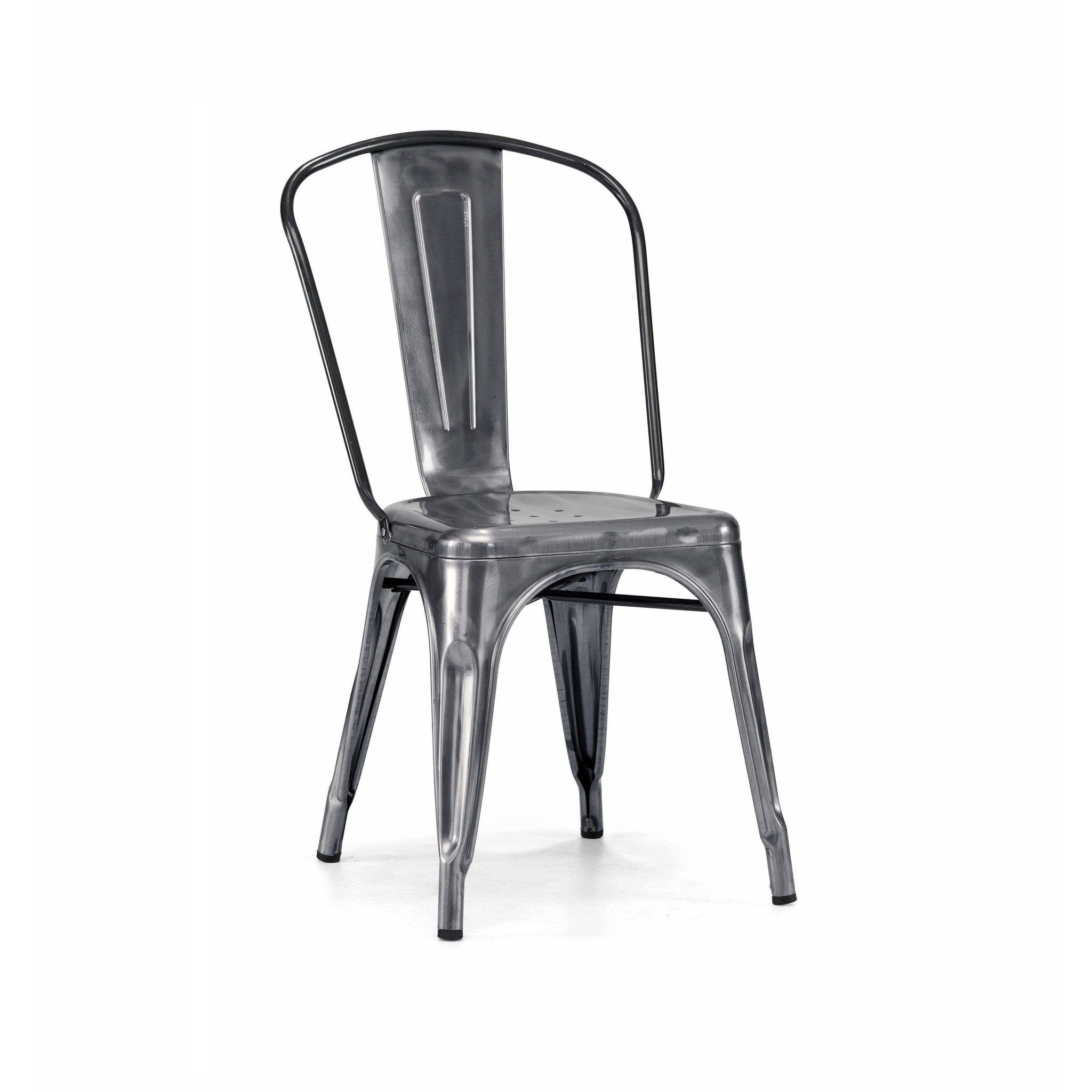 Tolix Style Steel Stackable Side Chair (Set of 4)
