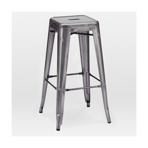 Tolix Style Steel Stackable Barstool 30 Inch