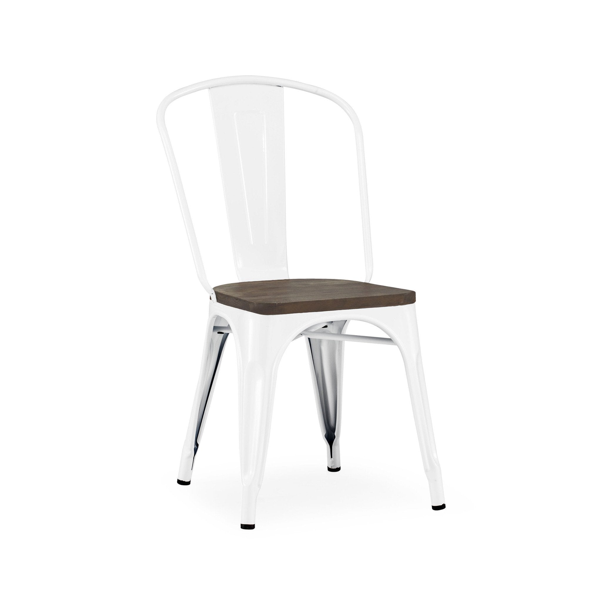 Tolix Style Steel Stackable Side Chair (Set of 4)