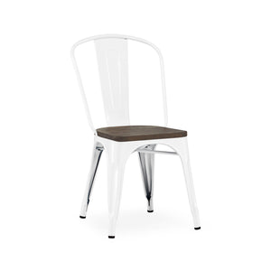 Tolix Style Steel Stackable Side Chair (Set of 4)