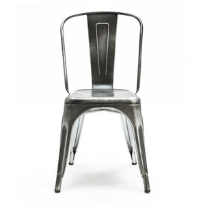 Tolix Style Steel Stackable Side Chair (Set of 4)