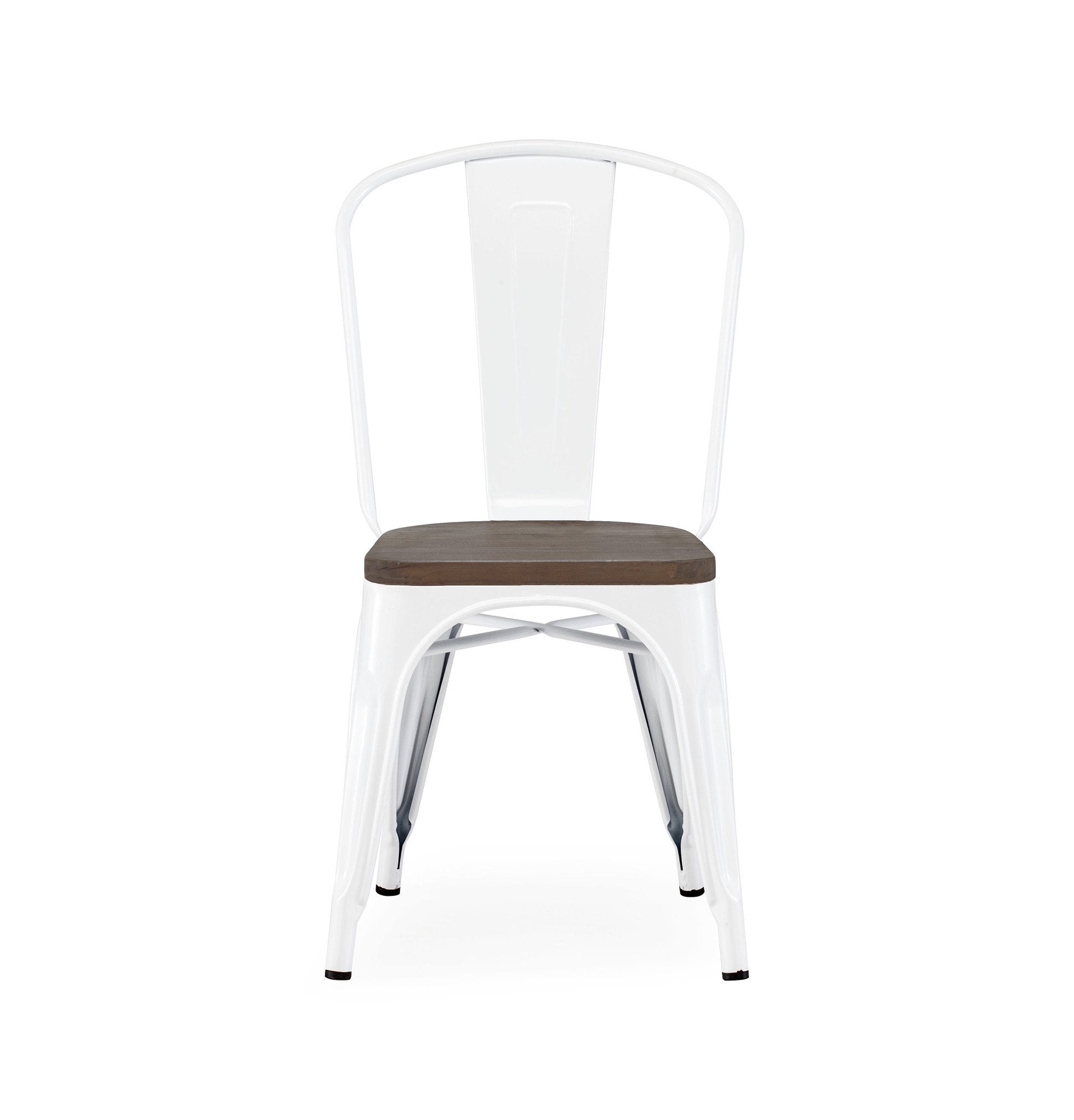 Tolix Style Steel Stackable Side Chair (Set of 2)