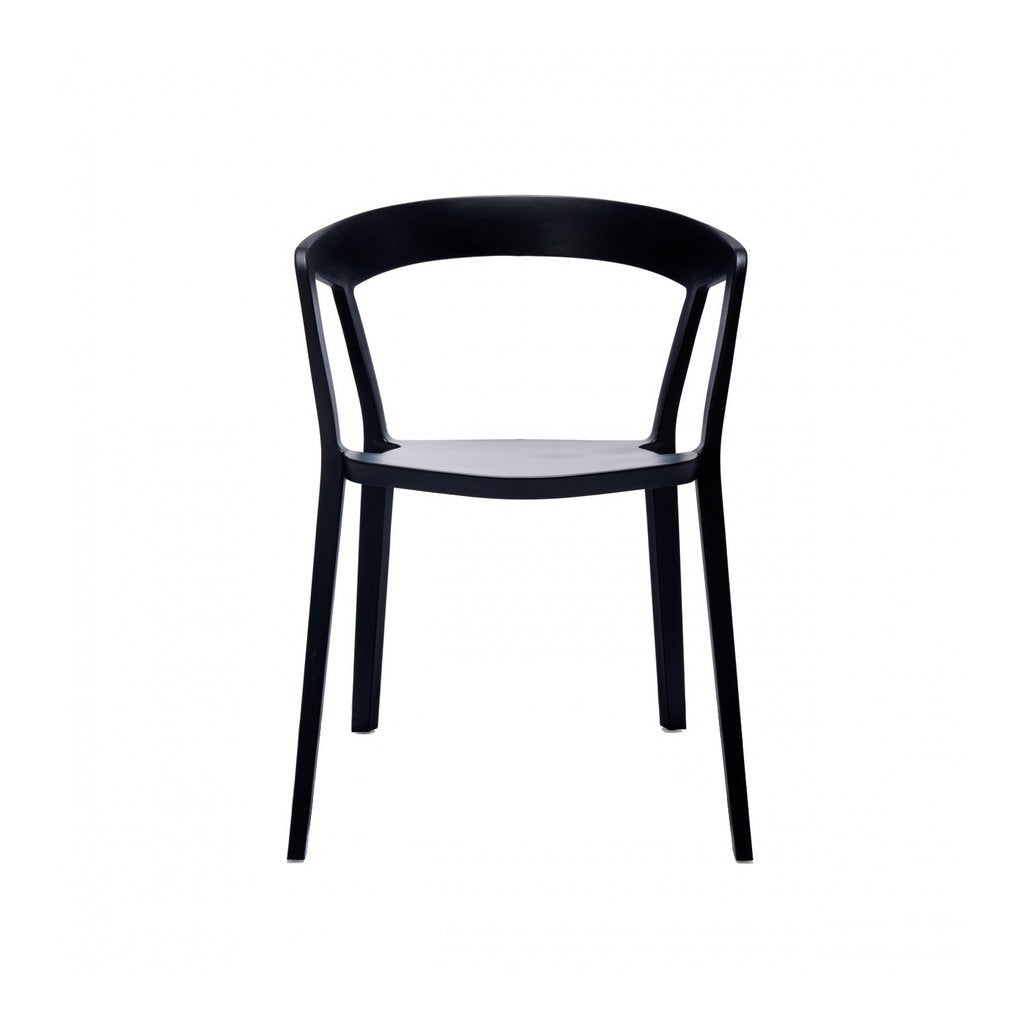 Milan Modern Stackable Arm Chair