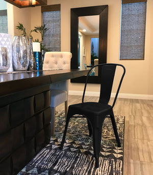 Tolix Style Steel Stackable Side Chair (Set of 4)