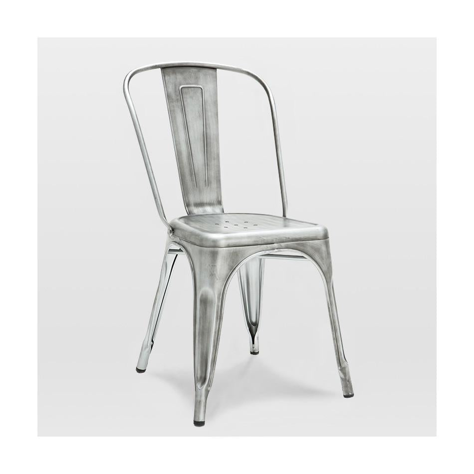 Tolix Style Steel Stackable Side Chair (Set of 4)