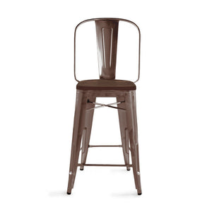 Tolix Style Steel Bar Chair 30 Inch