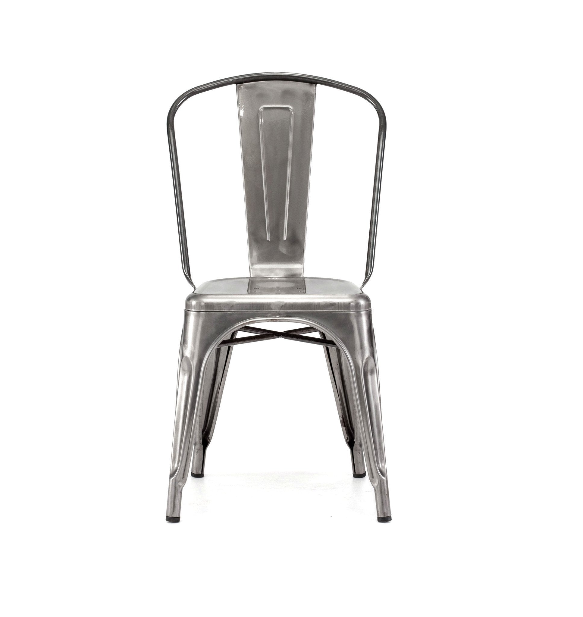 Tolix Style Steel Stackable Side Chair (Set of 4)