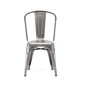 Tolix Style Steel Stackable Side Chair (Set of 4)