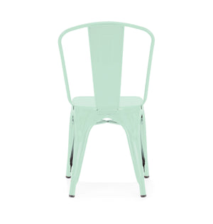 Tolix Style Steel Stackable Side Chair (Set of 4)