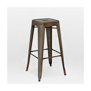 Tolix Style Steel Stackable Barstool 30 Inch