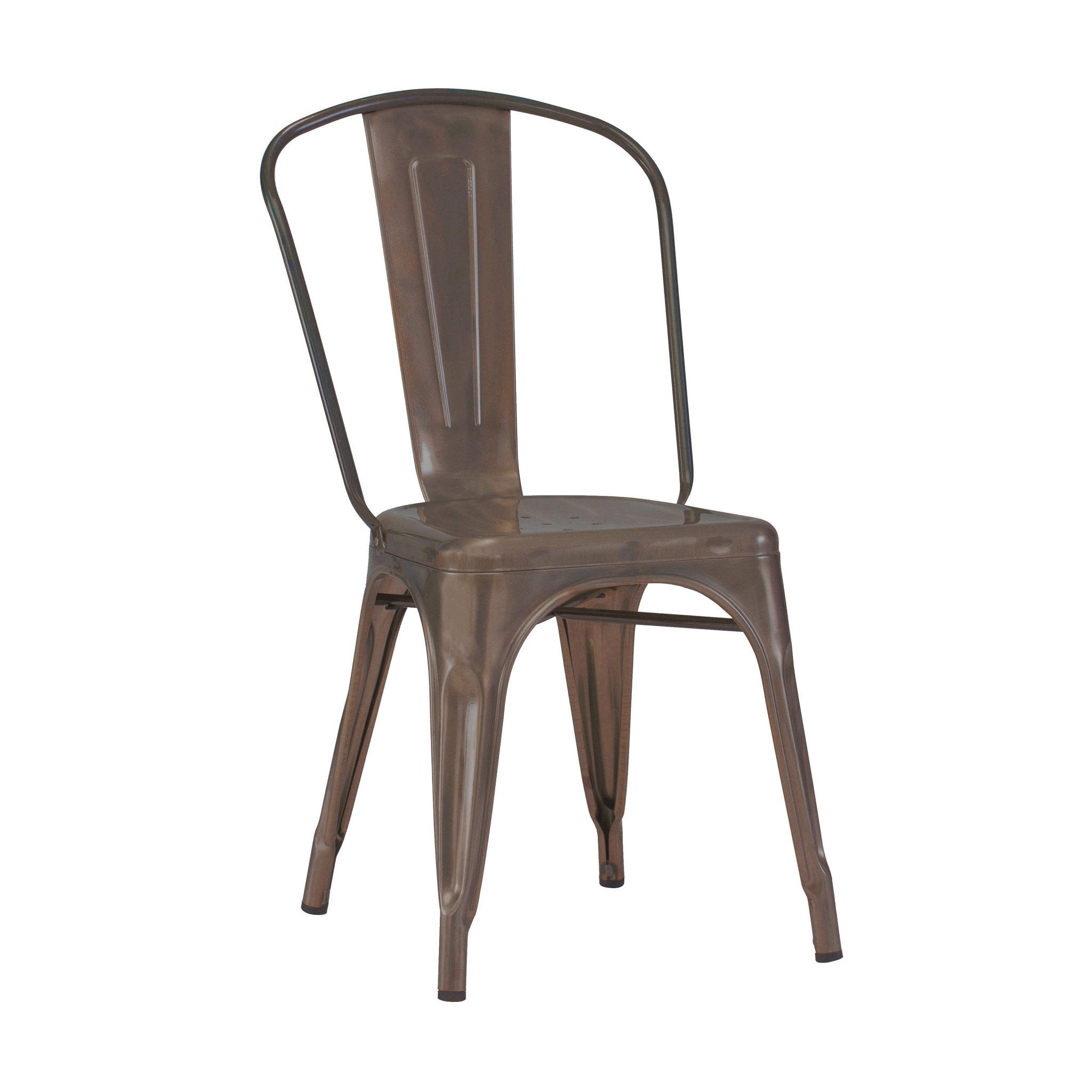 Tolix Style Steel Stackable Side Chair (Set of 4)