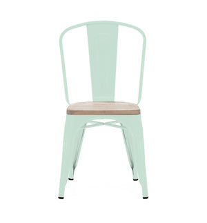 Tolix Style Steel Stackable Side Chair (Set of 4)
