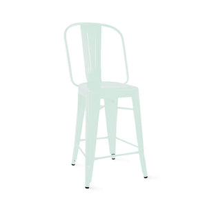 Tolix Style Steel Counter Chair 24 Inch