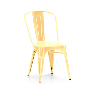Tolix Style Steel Stackable Side Chair (Set of 4)