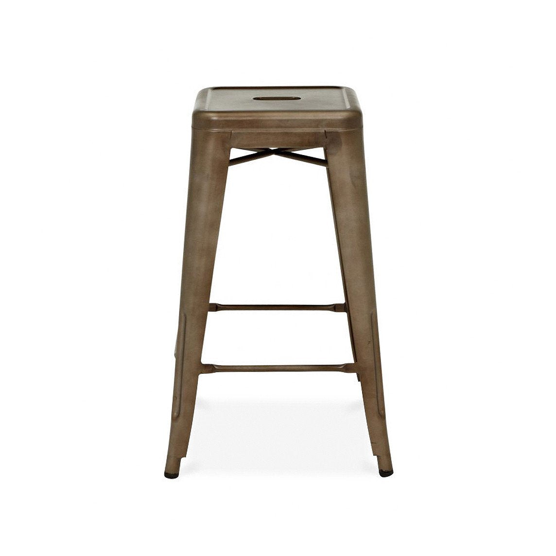 Tolix Style Steel Stackable Barstool 30 Inch