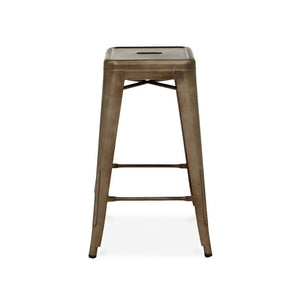 Tolix Style Steel Stackable Barstool 30 Inch
