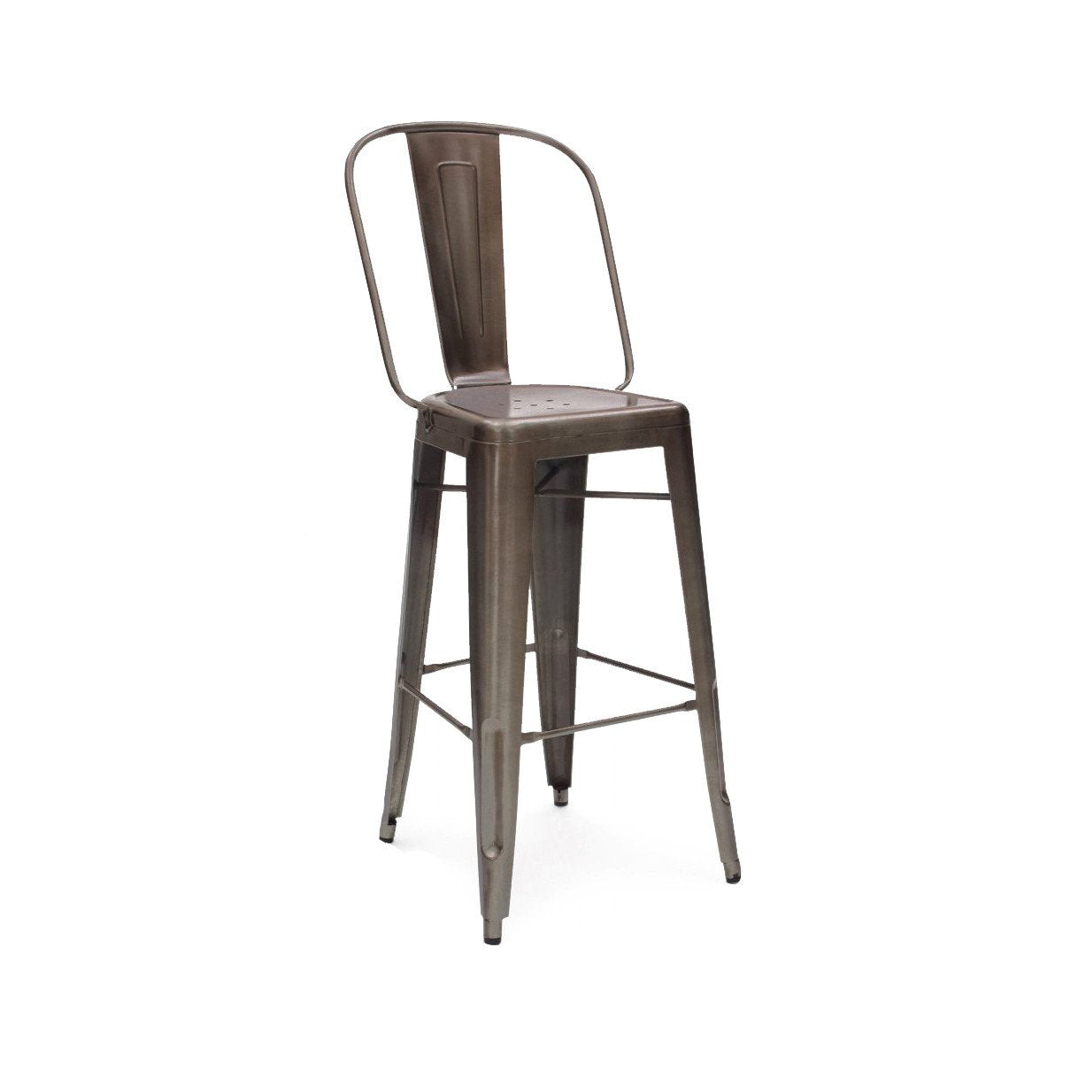 Tolix Style Steel Bar Chair 30 Inch