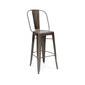 Tolix Style Steel Bar Chair 30 Inch