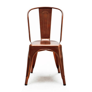 Tolix Style Steel Stackable Side Chair (Set of 4)