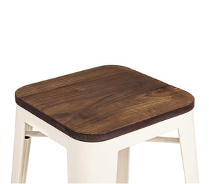 Tolix Style Steel Stackable Barstool 30 Inch