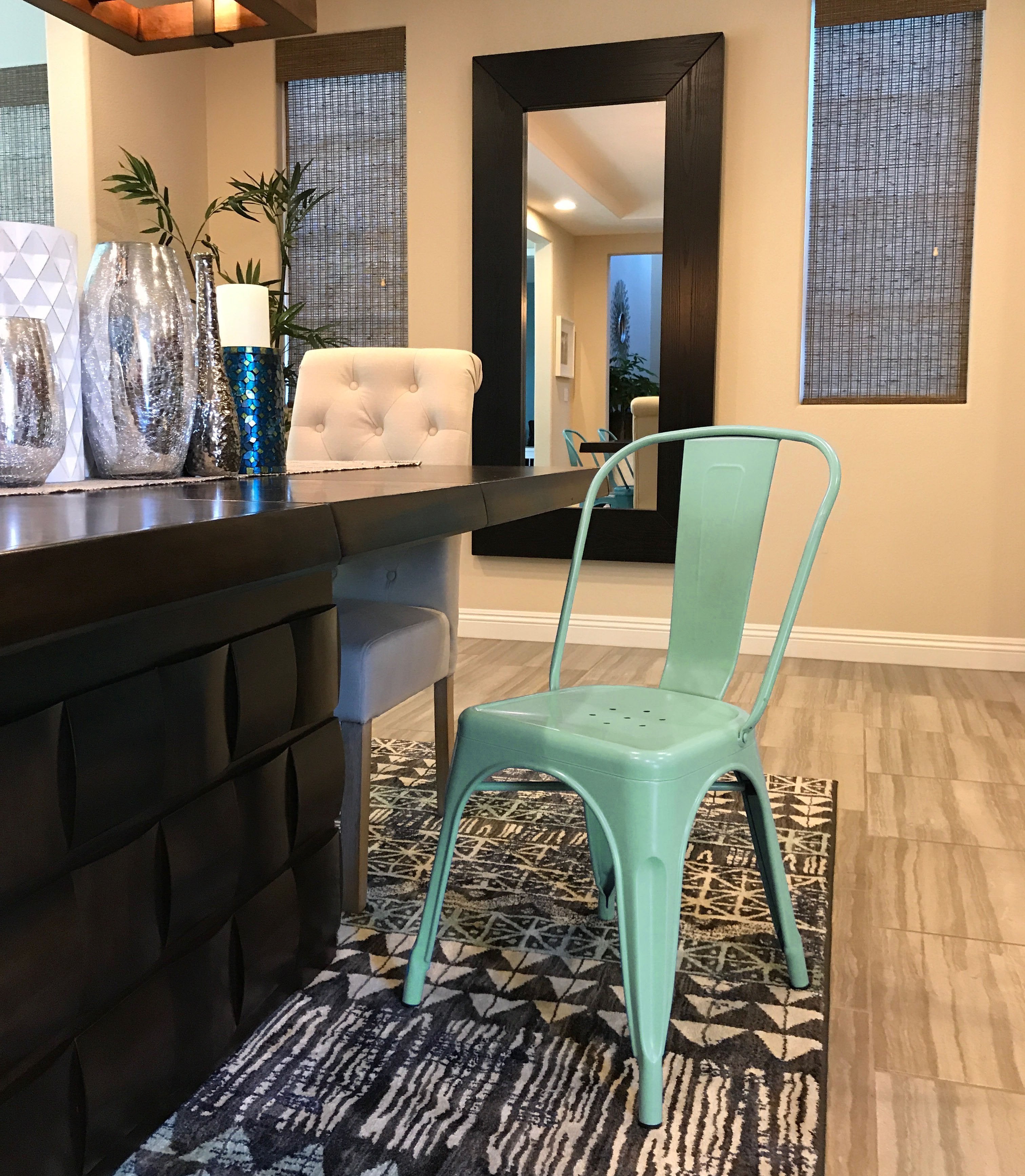 Tolix Style Steel Stackable Side Chair (Set of 4)