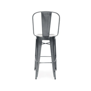 Tolix Style Steel Bar Chair 30 Inch