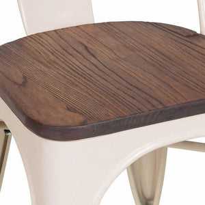 Tolix Style Steel Stackable Side Chair (Set of 4)