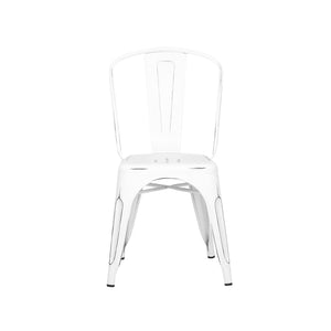 Tolix Style Steel Stackable Side Chair (Set of 4)