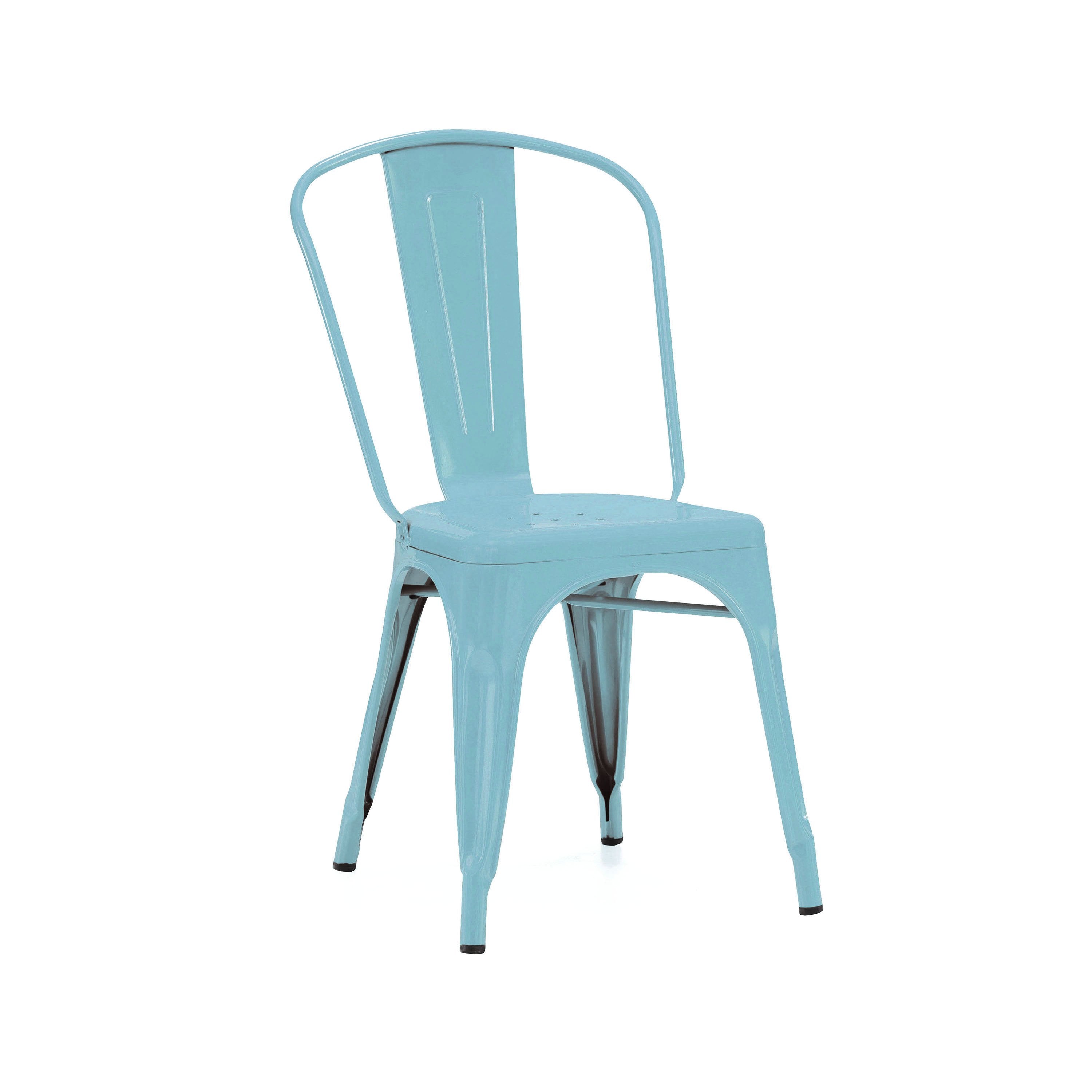 Tolix Style Steel Stackable Side Chair (Set of 4)