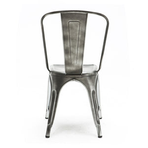 Tolix Style Steel Stackable Side Chair (Set of 4)