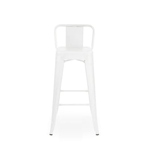 Tolix Style Low Back Steel Counter Stool 26 Inch