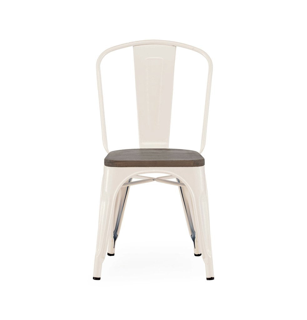 Tolix Style Steel Stackable Side Chair (Set of 4)
