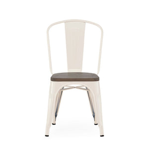 Tolix Style Steel Stackable Side Chair (Set of 4)