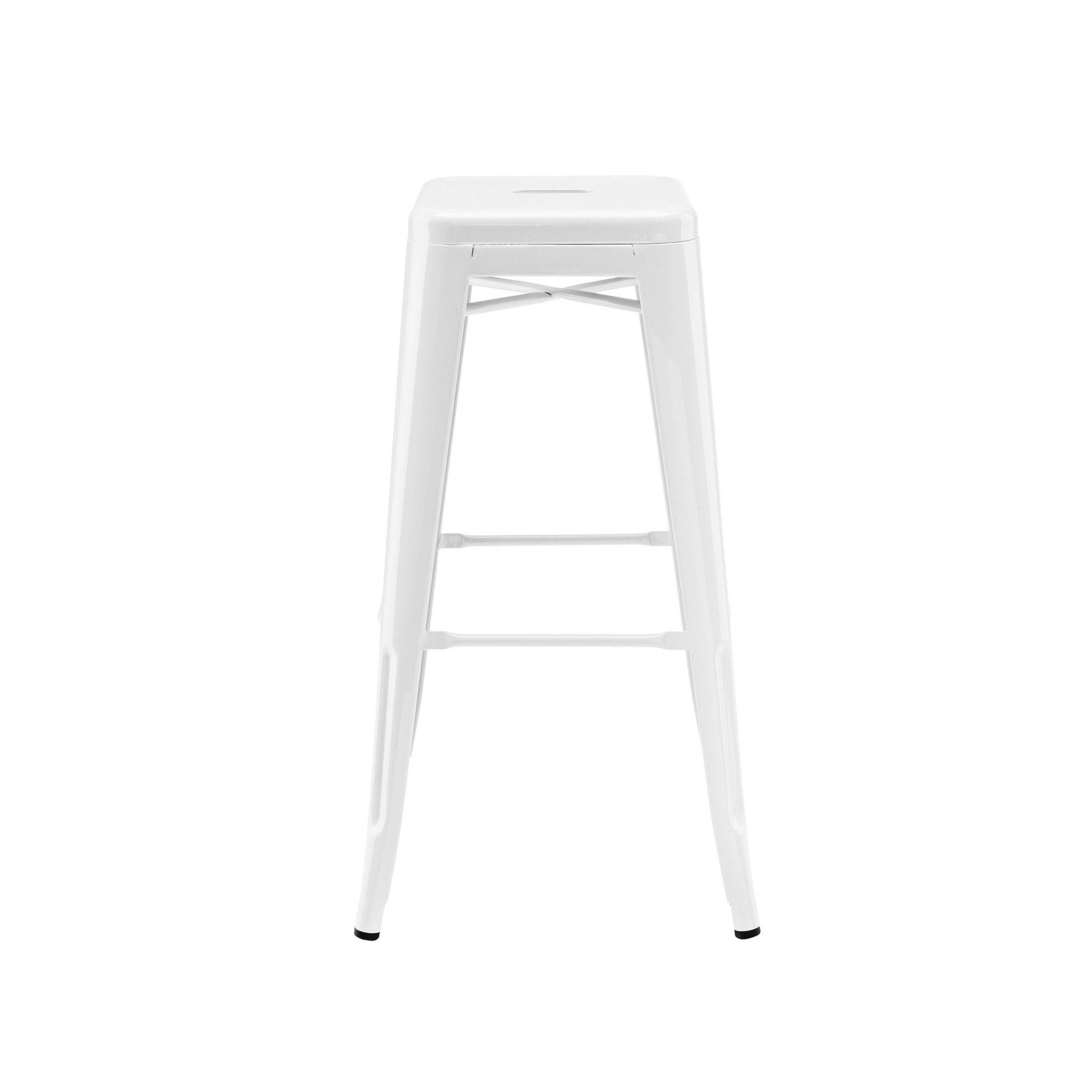 Tolix Style Steel Stackable Barstool 30 Inch