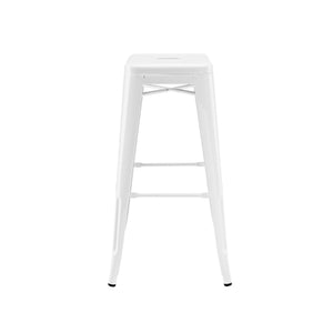 Tolix Style Steel Stackable Barstool 30 Inch