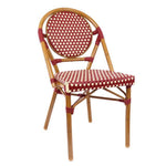 Le Marais Aluminum Bamboo Stackable Side Chair