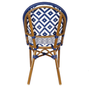 de La Paix Aluminum Bamboo Stackable Side Chair