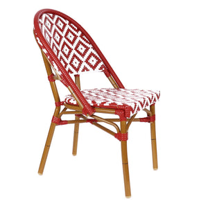 de La Paix Aluminum Bamboo Stackable Side Chair