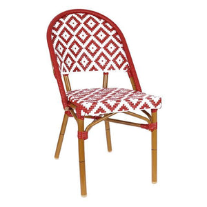de La Paix Aluminum Bamboo Stackable Side Chair