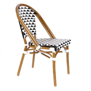 Versailles Aluminum Bamboo Stackable Side Chair