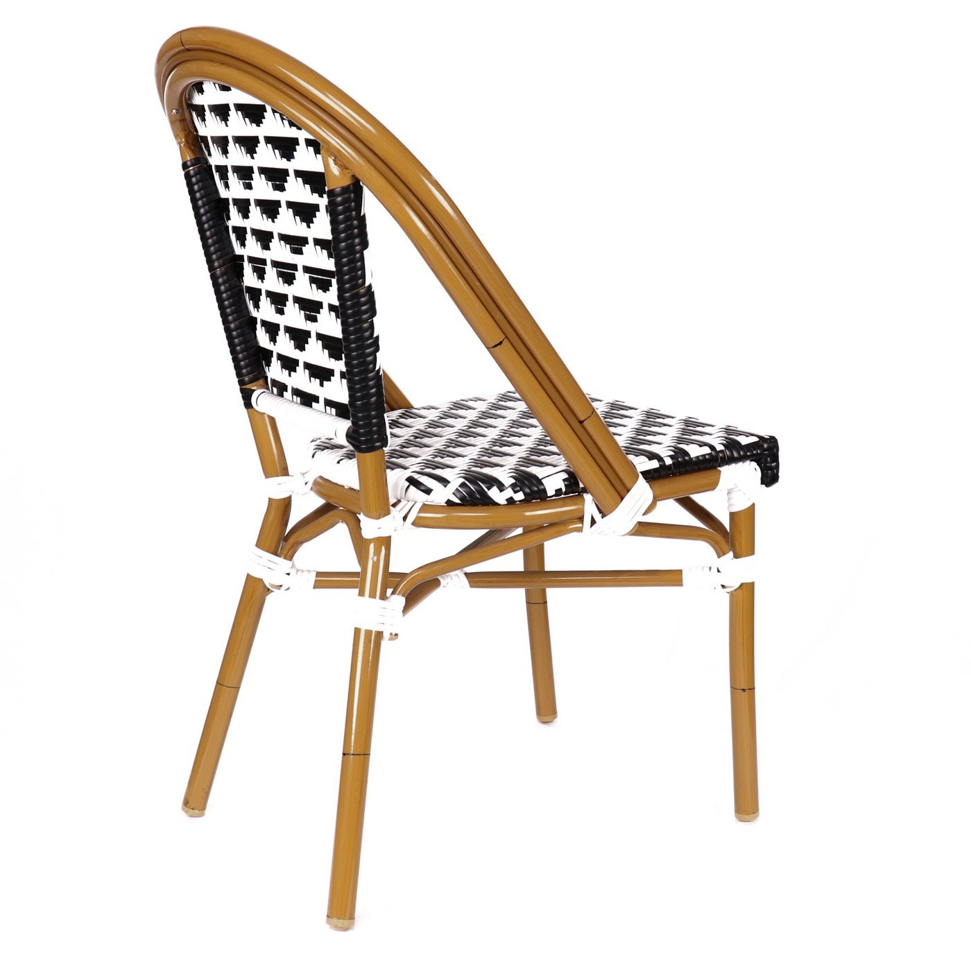 Versailles Aluminum Bamboo Stackable Side Chair