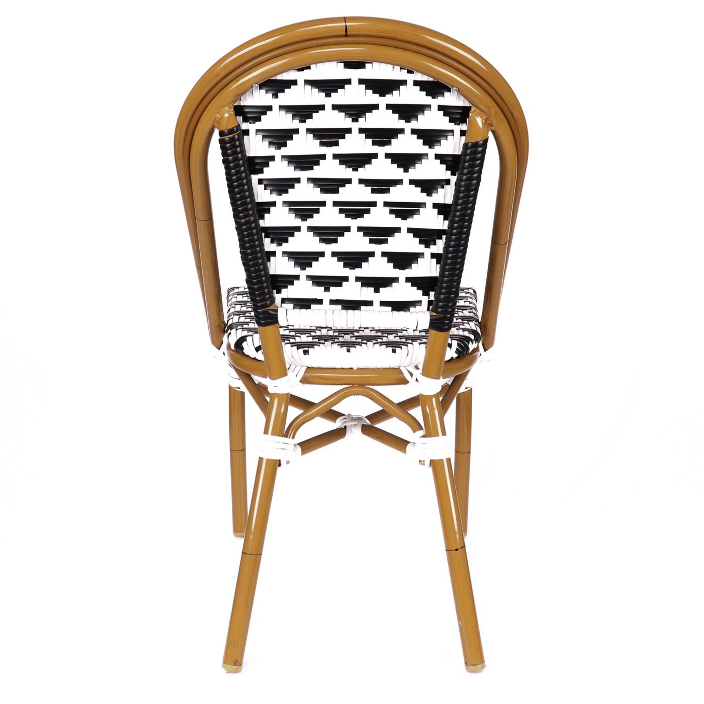 Versailles Aluminum Bamboo Stackable Side Chair
