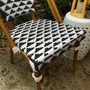 Versailles Aluminum Bamboo Stackable Side Chair