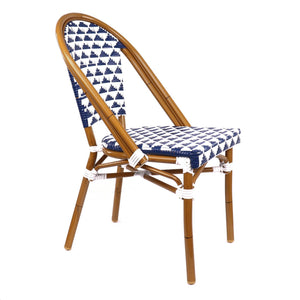 Versailles Aluminum Bamboo Stackable Side Chair