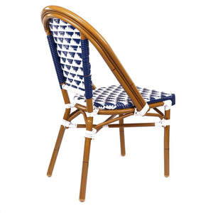 Versailles Aluminum Bamboo Stackable Side Chair