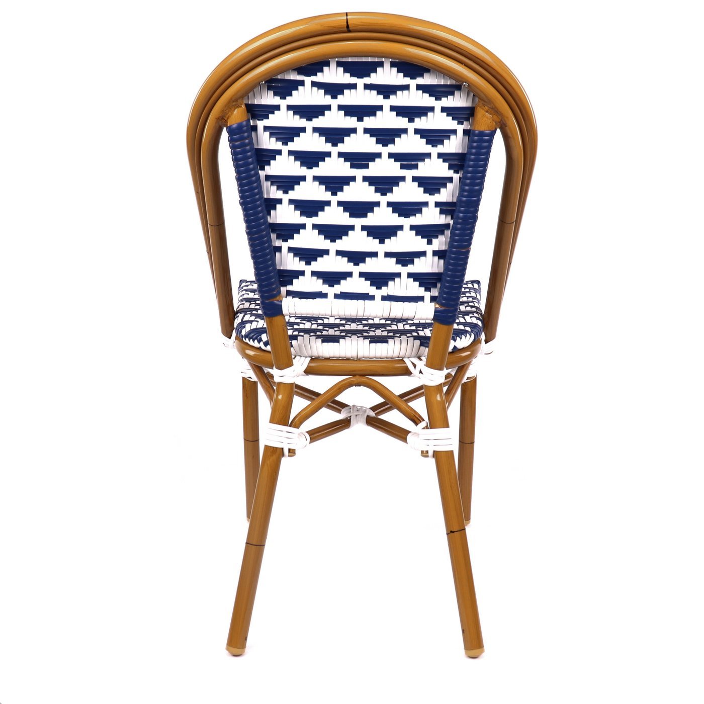 Versailles Aluminum Bamboo Stackable Side Chair